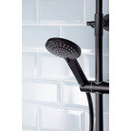 Bristan Buzz Dual Outlet Thermostatic Bar Shower Mixer Shower Black BUZ SHXDIVCTFF BLK..