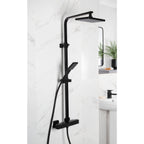 Bristan Craze Dual Outlet Thermostatic Bar Shower Mixer Black CRZ SHXDIVCTFF BLK.