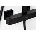 Bristan Craze Dual Outlet Thermostatic Bar Shower Mixer Black CRZ SHXDIVCTFF BLK.