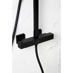 Bristan Craze Dual Outlet Thermostatic Bar Shower Mixer Black CRZ SHXDIVCTFF BLK.