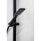 Bristan Craze Dual Outlet Thermostatic Bar Shower Mixer Black CRZ SHXDIVCTFF BLK.