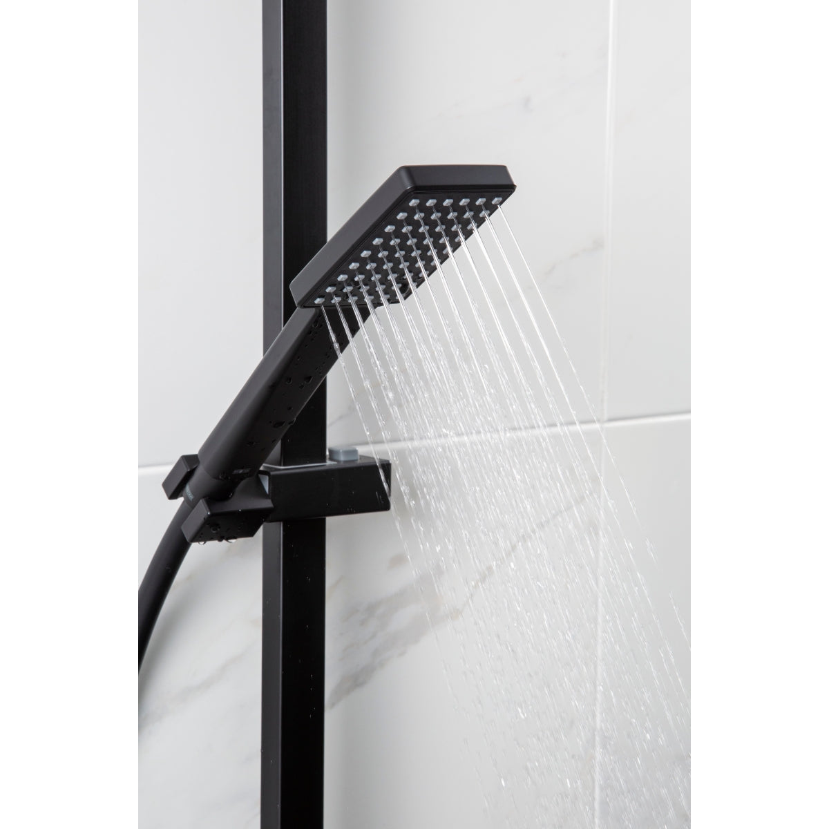 Bristan Craze Dual Outlet Thermostatic Bar Shower Mixer Black CRZ SHXDIVCTFF BLK.