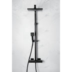 Bristan Craze Dual Outlet Thermostatic Bar Shower Mixer Black CRZ SHXDIVCTFF BLK.