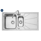 Leisure Nimbus 1000*500mm 1.5 Bowl Sink Polished Stainless Steel NIM1052/.
