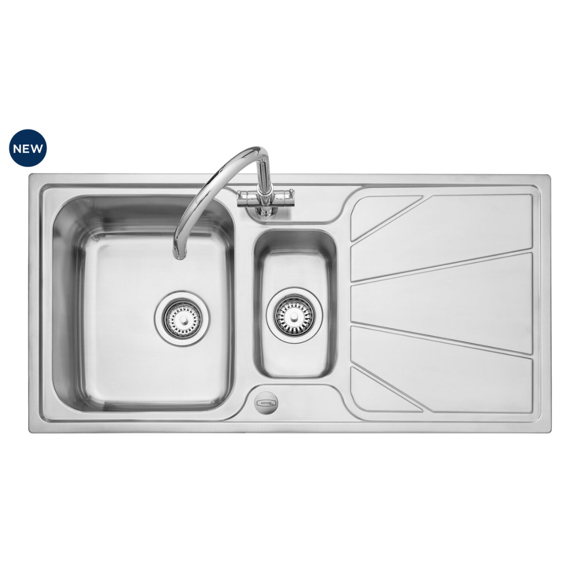 Leisure Nimbus 1000*500mm 1.5 Bowl Sink Polished Stainless Steel NIM1052/.