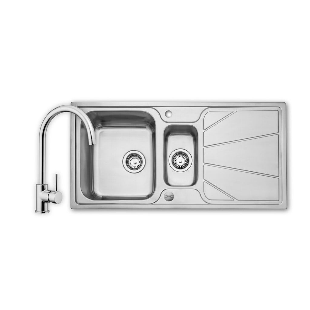 Leisure Nimbus 1000*500mm 1.5 Bowl Sink Polished Stainless Steel NIM1052/.