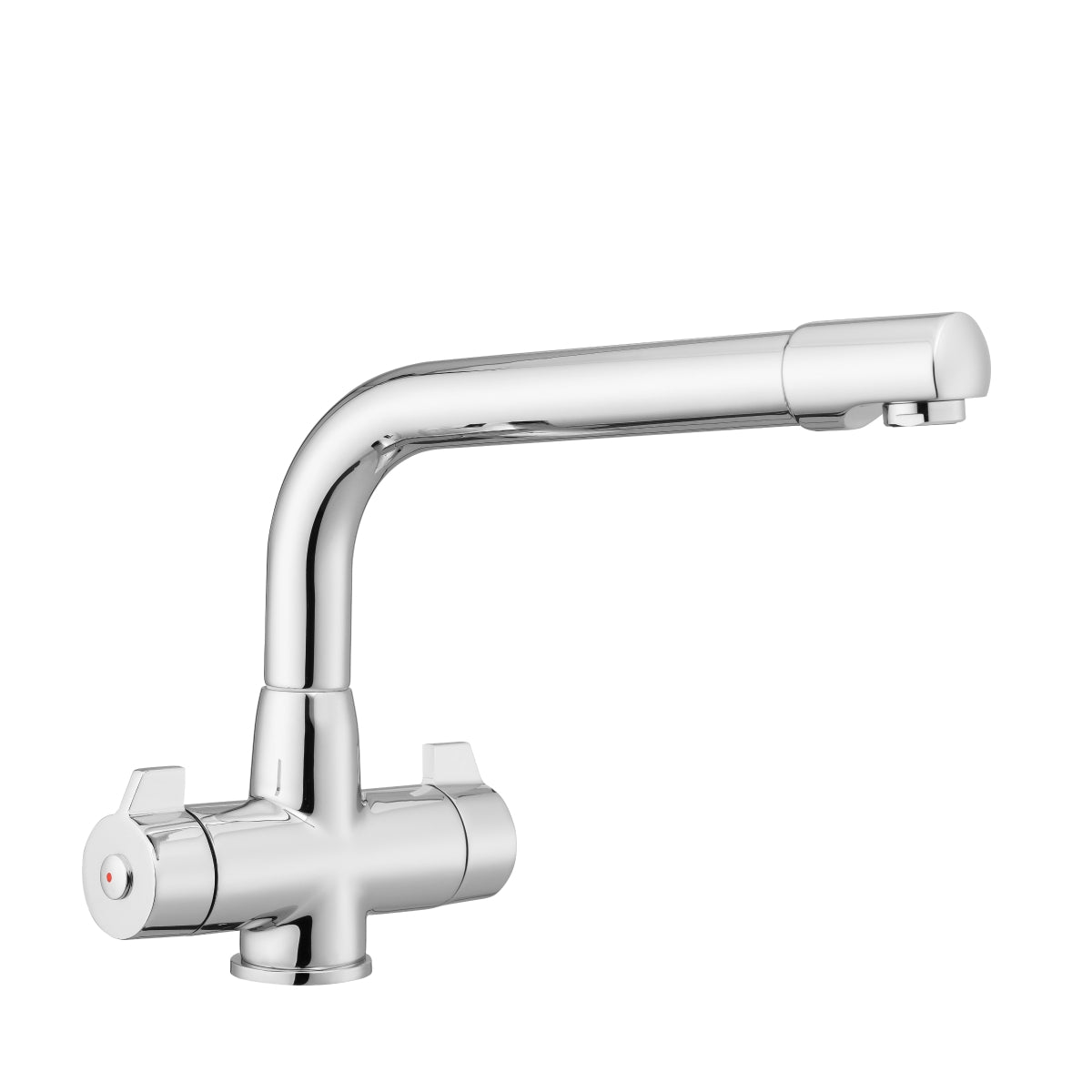 Leisure Aquadrift Dual Lever Kitchen Tap Chrome