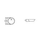 Leisure ROUND DRAINER 450 S/S SATIN