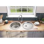 Leisure ROUND DRAINER 450 S/S SATIN