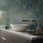 Verona Hope Blue Gloss Ceramic Wall 75 x 300mm PK/44