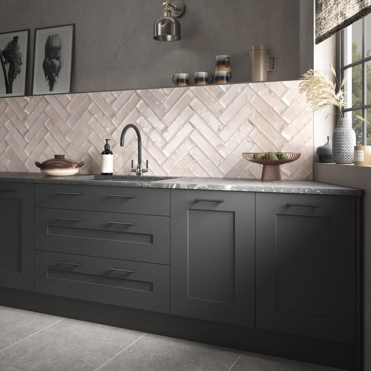 Verona Hope Rose Gloss Ceramic Wall 75 x 300mm Pk/44