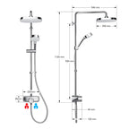 Mira Form Dual Outlet Shower