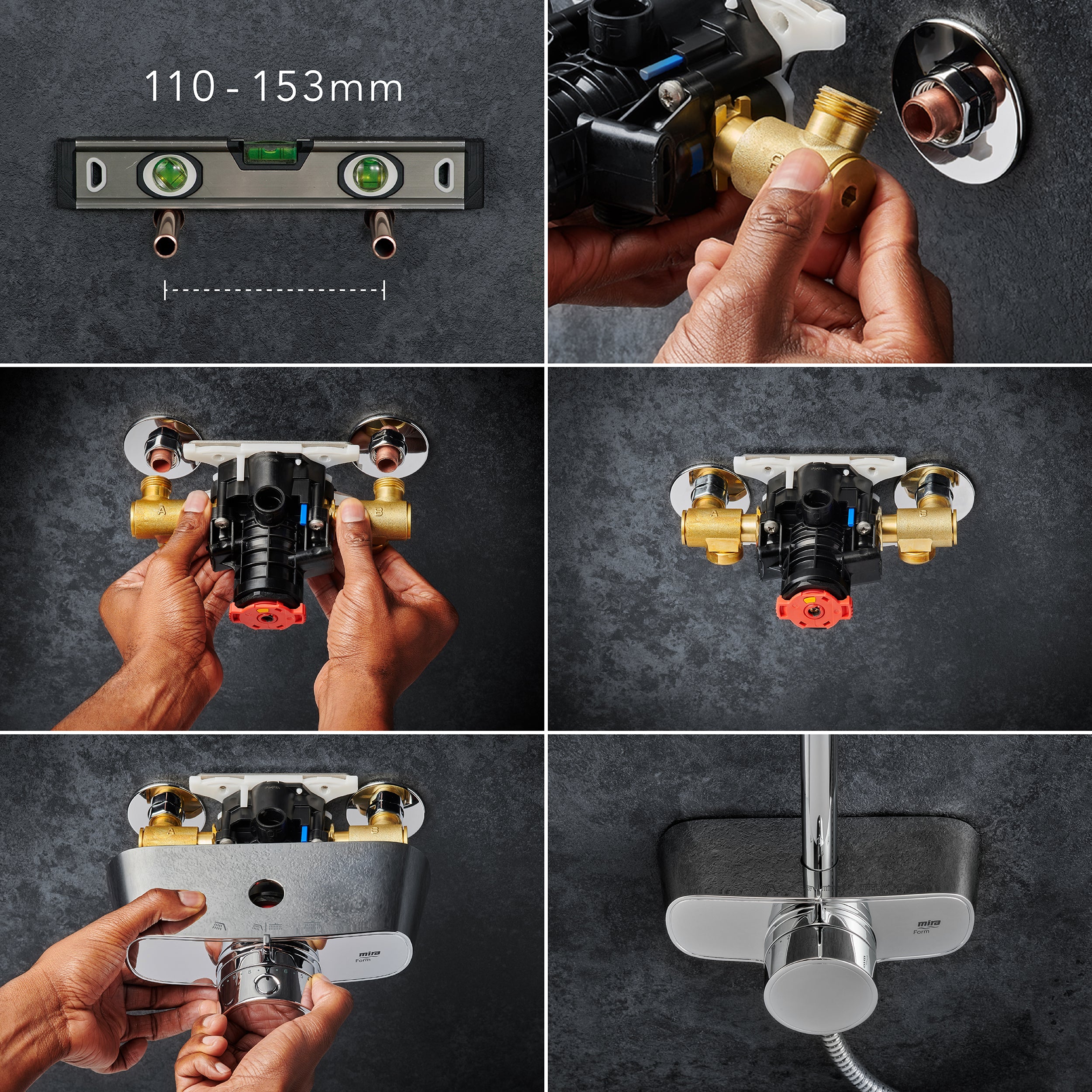 Mira Form Dual Outlet Shower