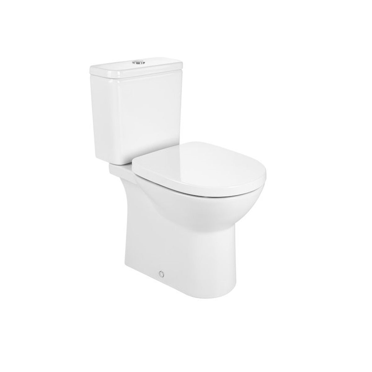 Roca Debba Close-Coupled Rimless Toilet With Dual Outlet - Including Soft Close Seat