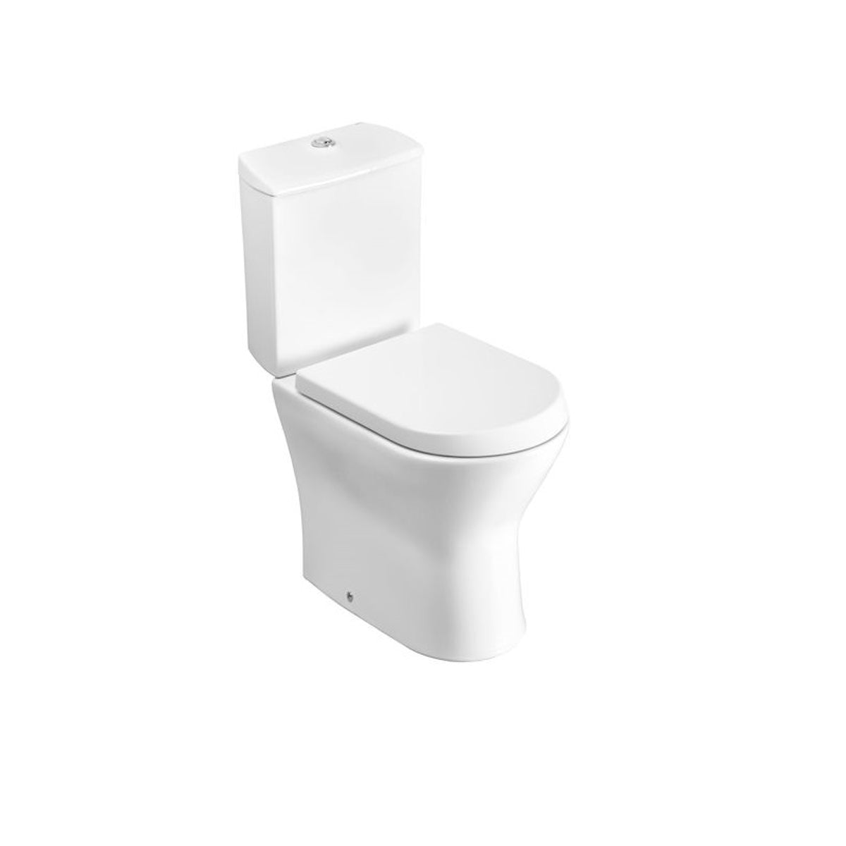 Roca Nexo Close-Coupled Toilet with Dual Outlet Open Back - Including Soft Close Seat