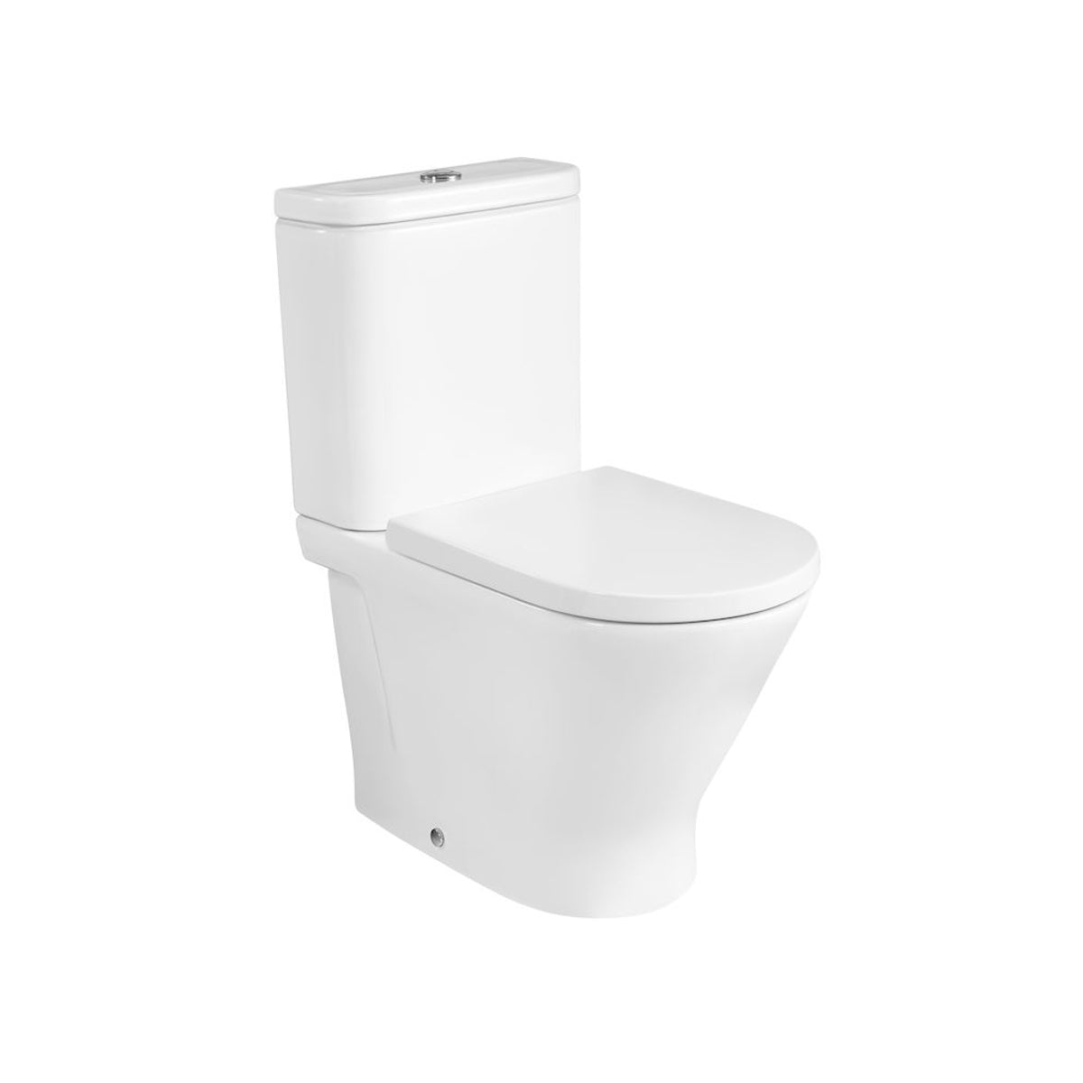 Roca the Gap Compact Close Coupled Rimless Round Toilet - Including Soft Close Seat