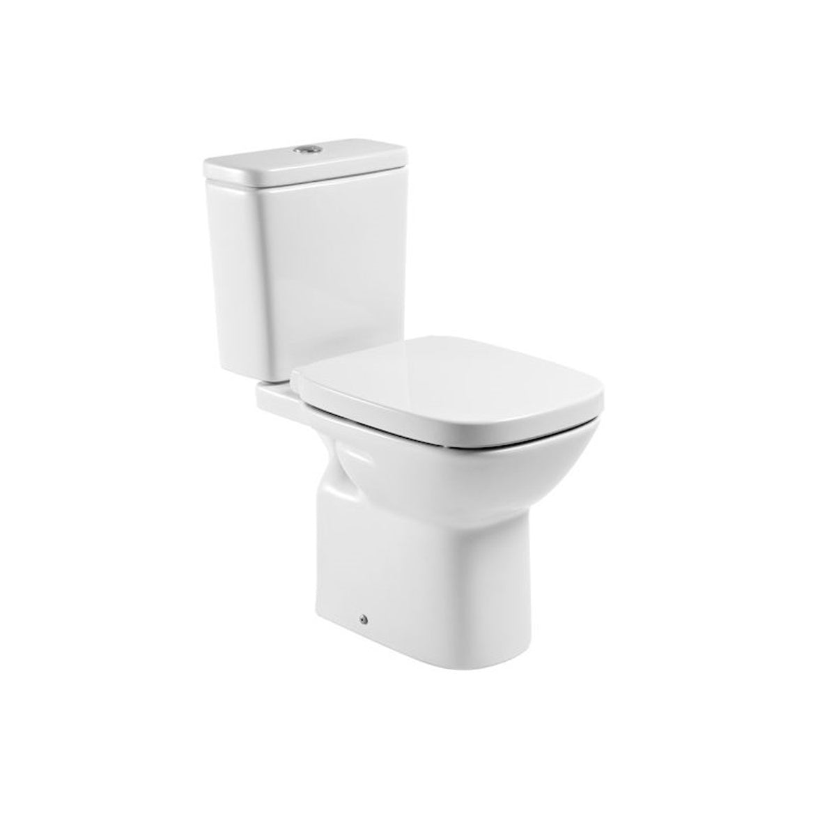 Roca Debba Close-Coupled Toilet With Dual Outlet Open Back - Including Soft Close Seat