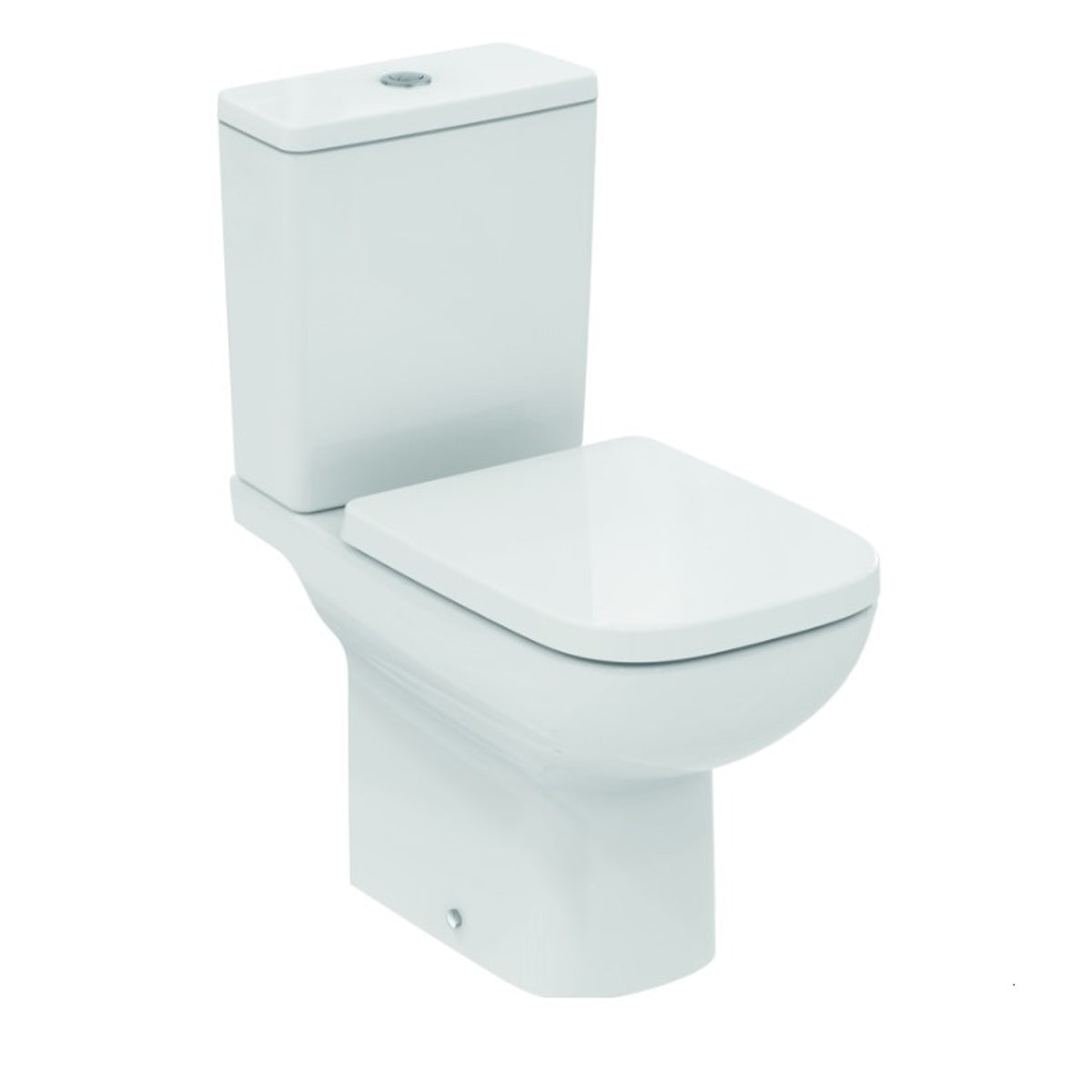 Ideal Standard - i.Life A Close Coupled Rimless Toilet - 6/4 Litre Dual Flush Valve - Open Back with Horizontal Outlet - Including Soft Close Seat & Cover