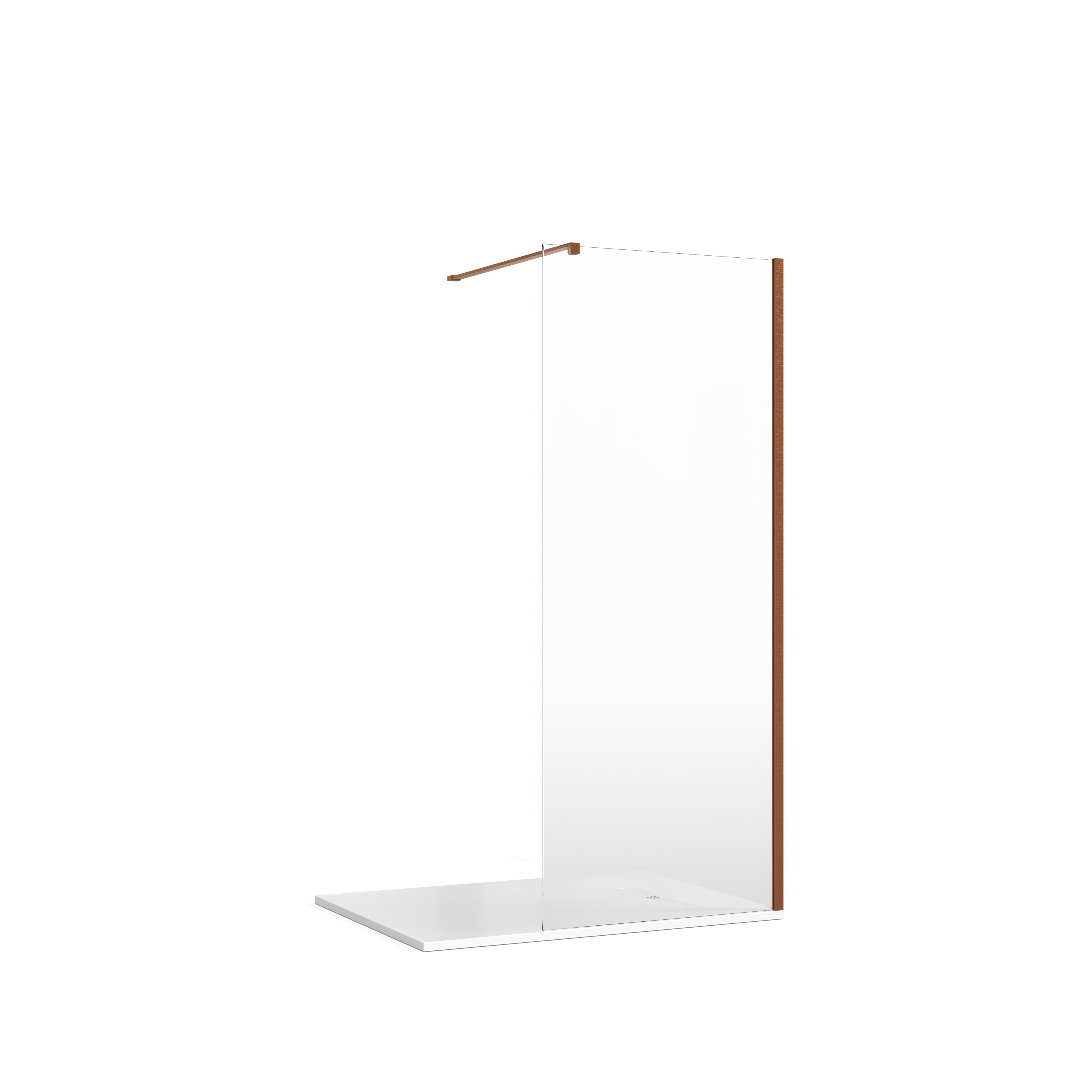 Crosswater Gallery Glass Wall Brace Brushed Bronze