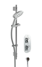 Bristan Hourglass Concealed Single Outlet Shower Pack with Adjustable Riser Kit Chrome HOURGLASS SHWR PK.