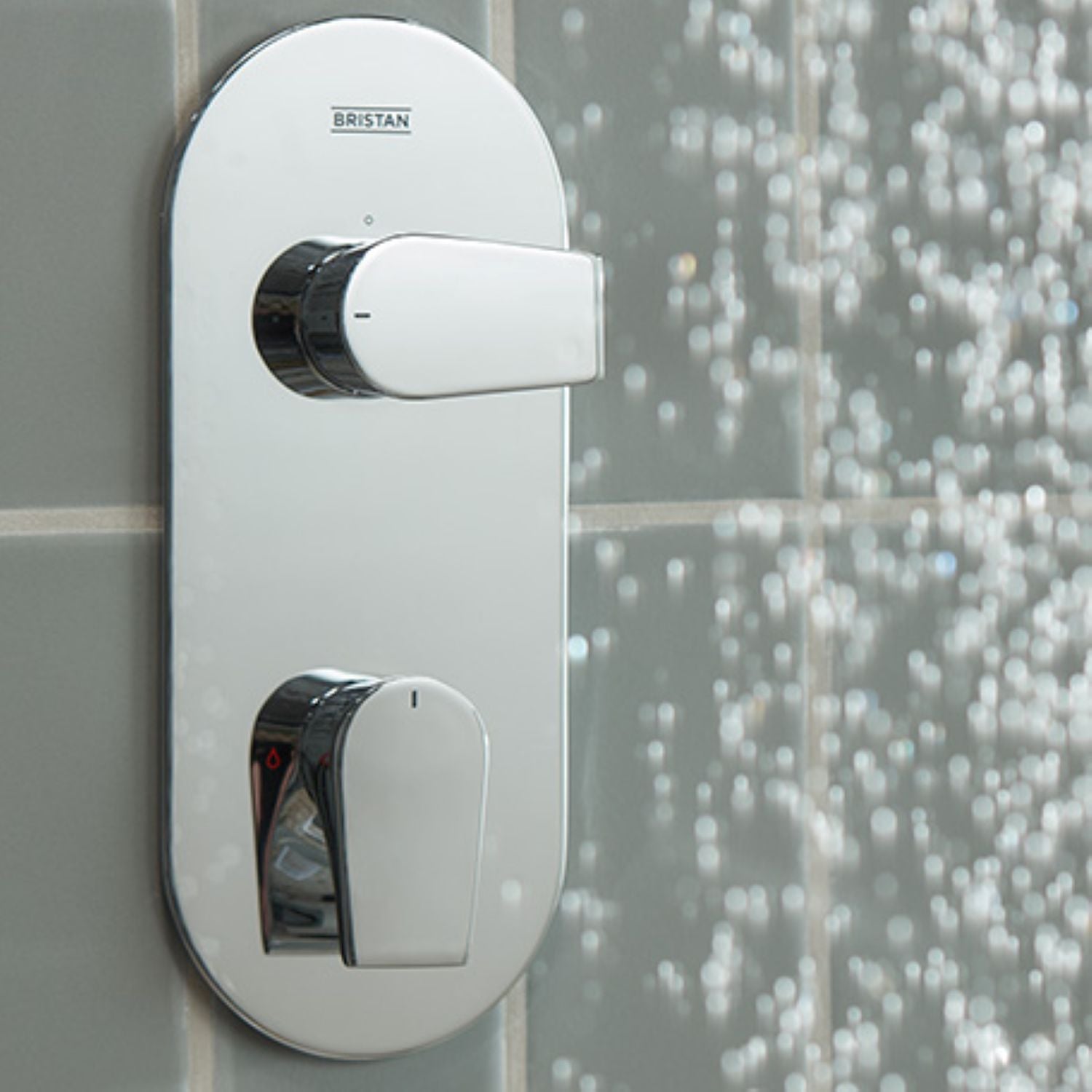 Bristan Hourglass Concealed Dual Outlet Shower Pack 3 Chrome HOURGLASS SHWR PK3.