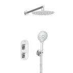 Bristan Hourglass Concealed Dual Outlet Shower Pack 3 Chrome HOURGLASS SHWR PK3.