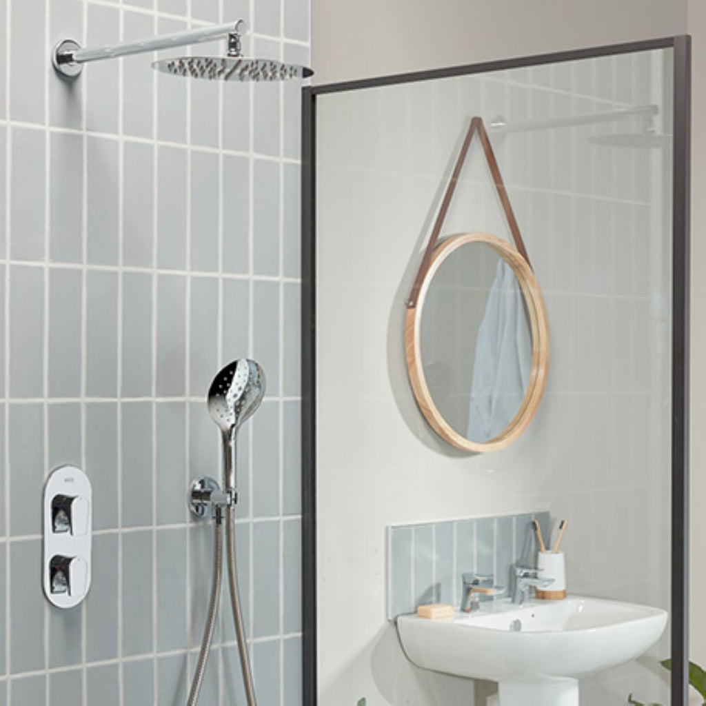 Bristan Hourglass Concealed Dual Outlet Shower Pack 3 Chrome HOURGLASS SHWR PK3.