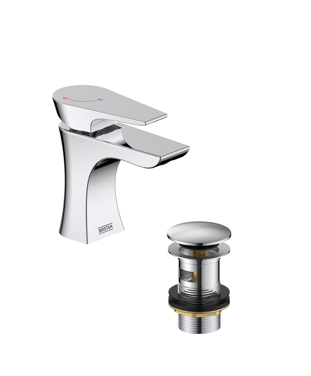 Bristan Hourglass Eco Start Basin Mixer Chrome HOU ES BAS C