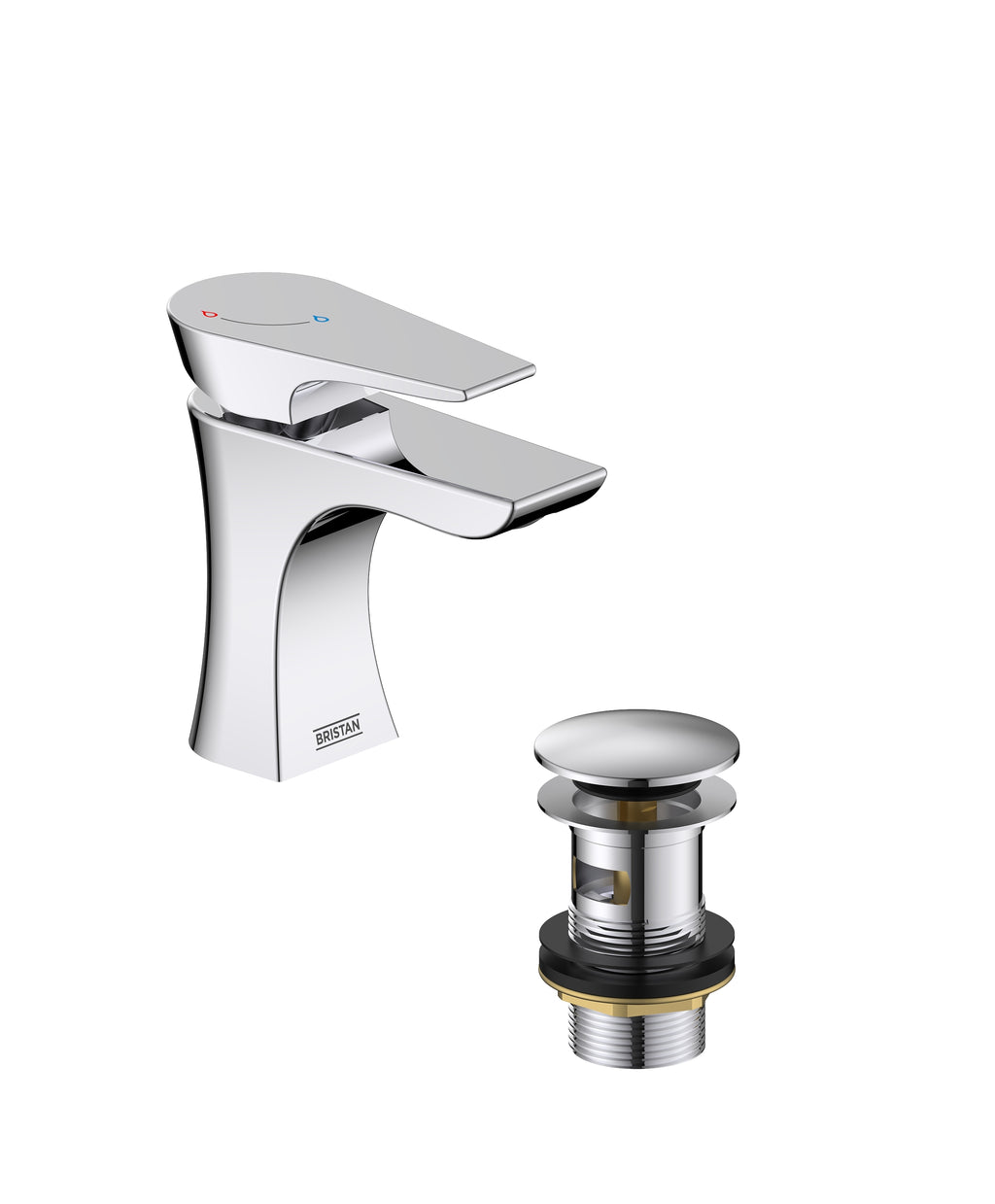Bristan Hourglass Eco Start Basin Mixer Chrome HOU ES BAS C