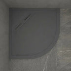 Kudos Showers Connect2 Quadrant Shower Tray and Waste 900 x 900mm Slate Grey