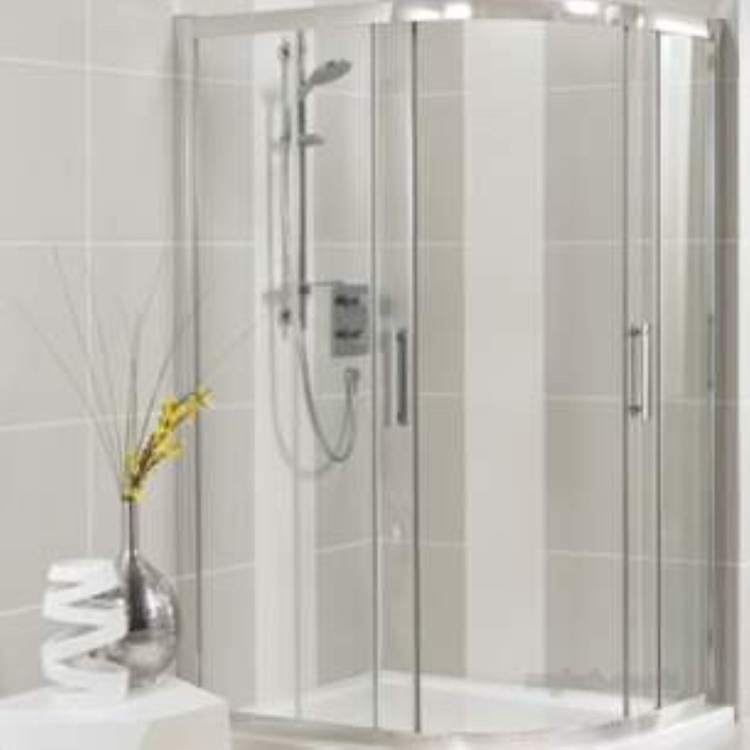 Ideal Standard Synergy Fixed Panel 900mm Bright Silver Quad