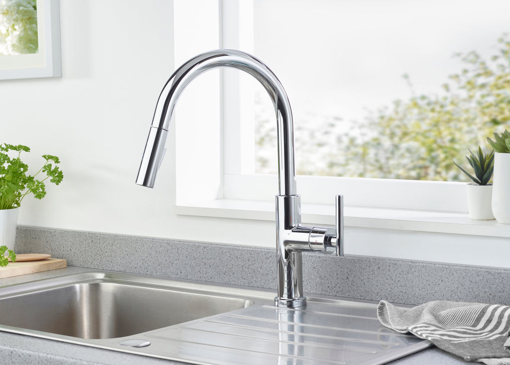 Bristan Jule Pullout Sink Mixer Tap Chrome JU PULLSNK C