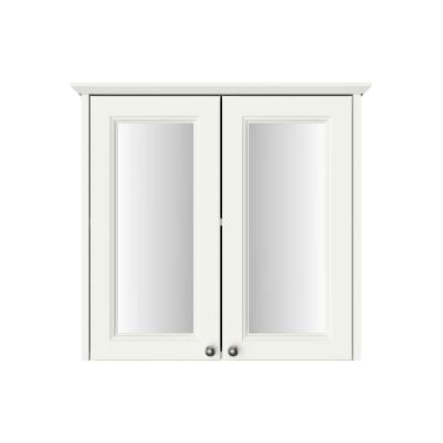 Heritage Caversham Double Door Mirror Wall Cabinet - Chantilly