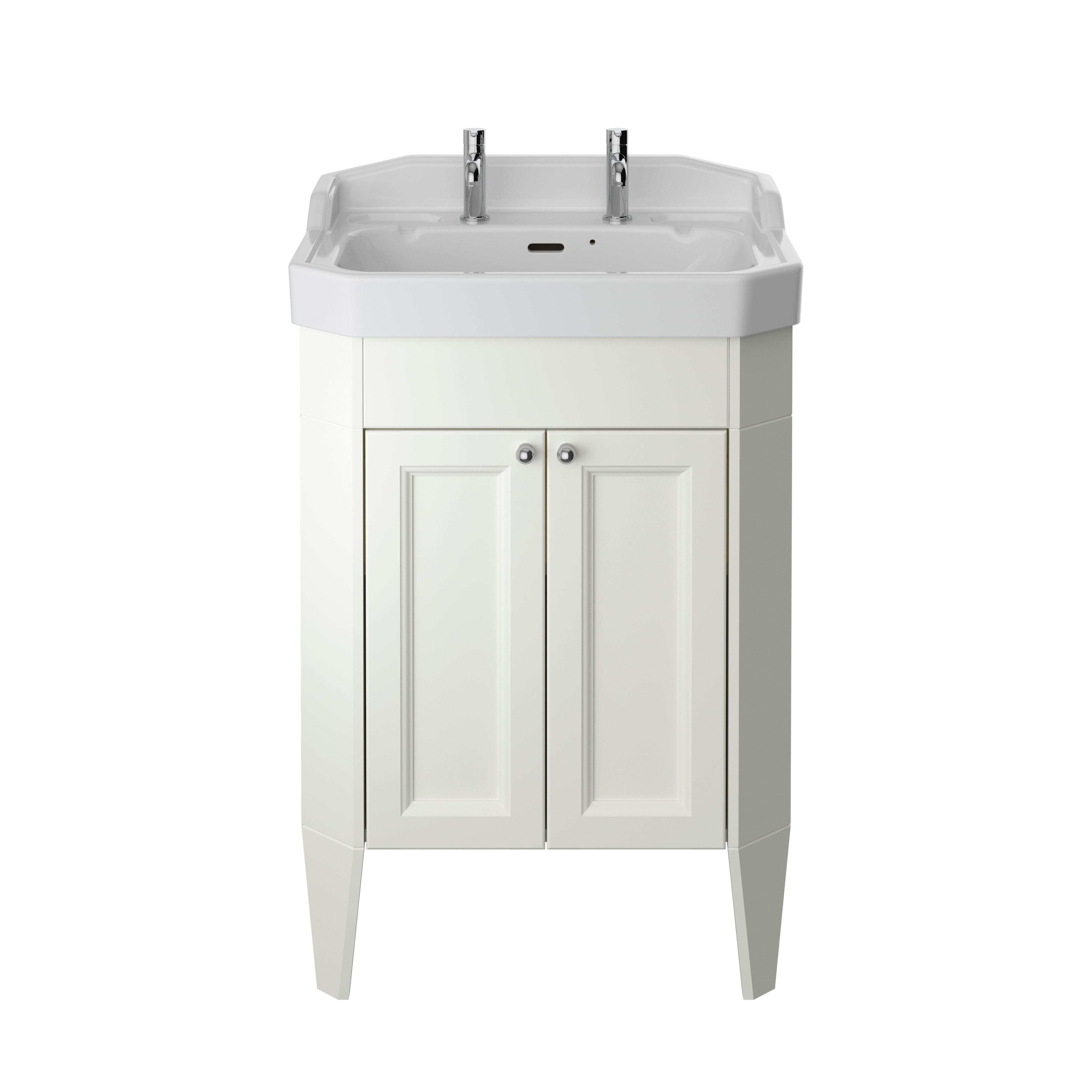 Heritage Caversham Freestanding Granley Vanity Unit - Chantilly