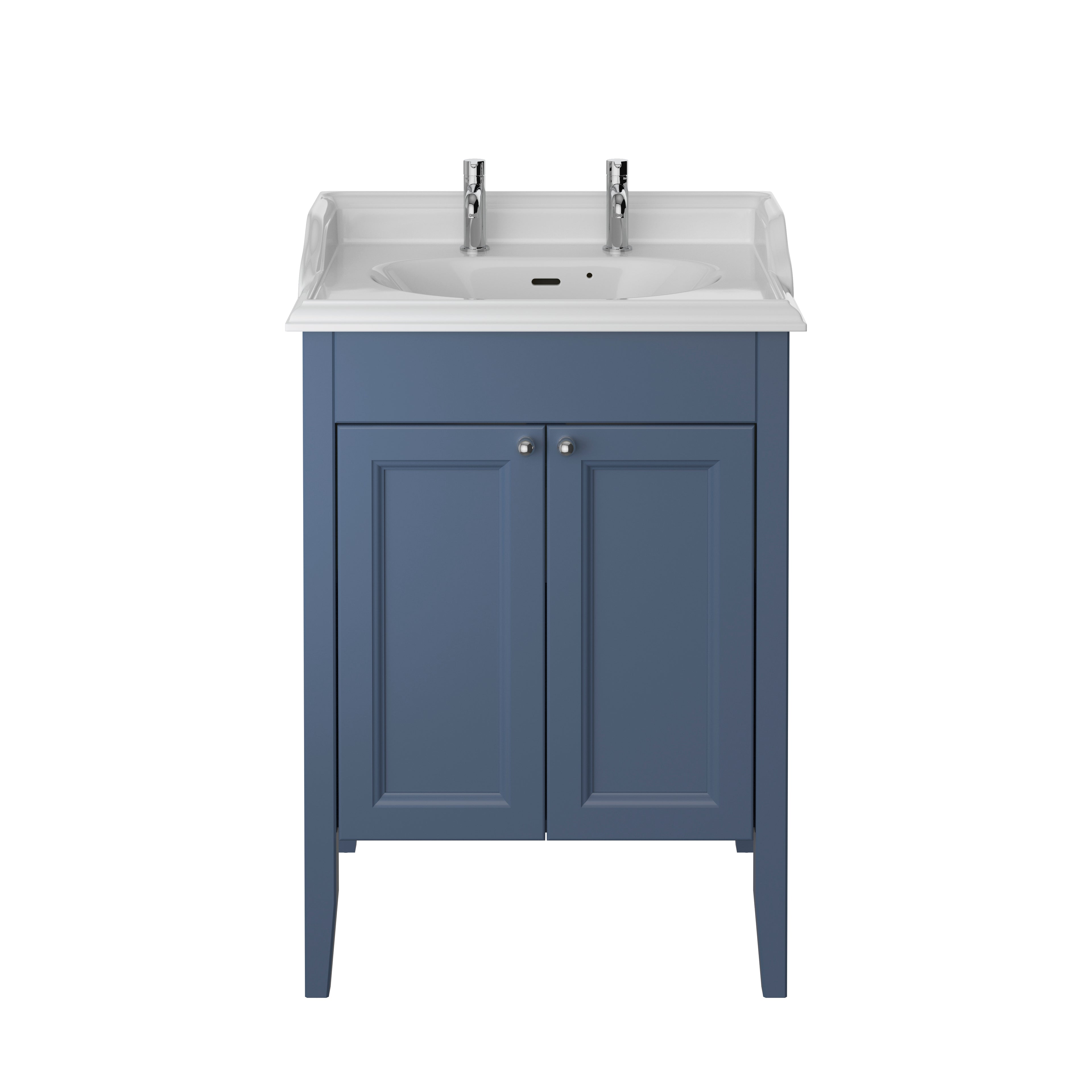 Heritage Caversham Freestanding Dorchester Vanity Unit - Maritime Blue