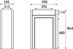 Heritage Caversham 600mm WC Unit - Maritime Blue