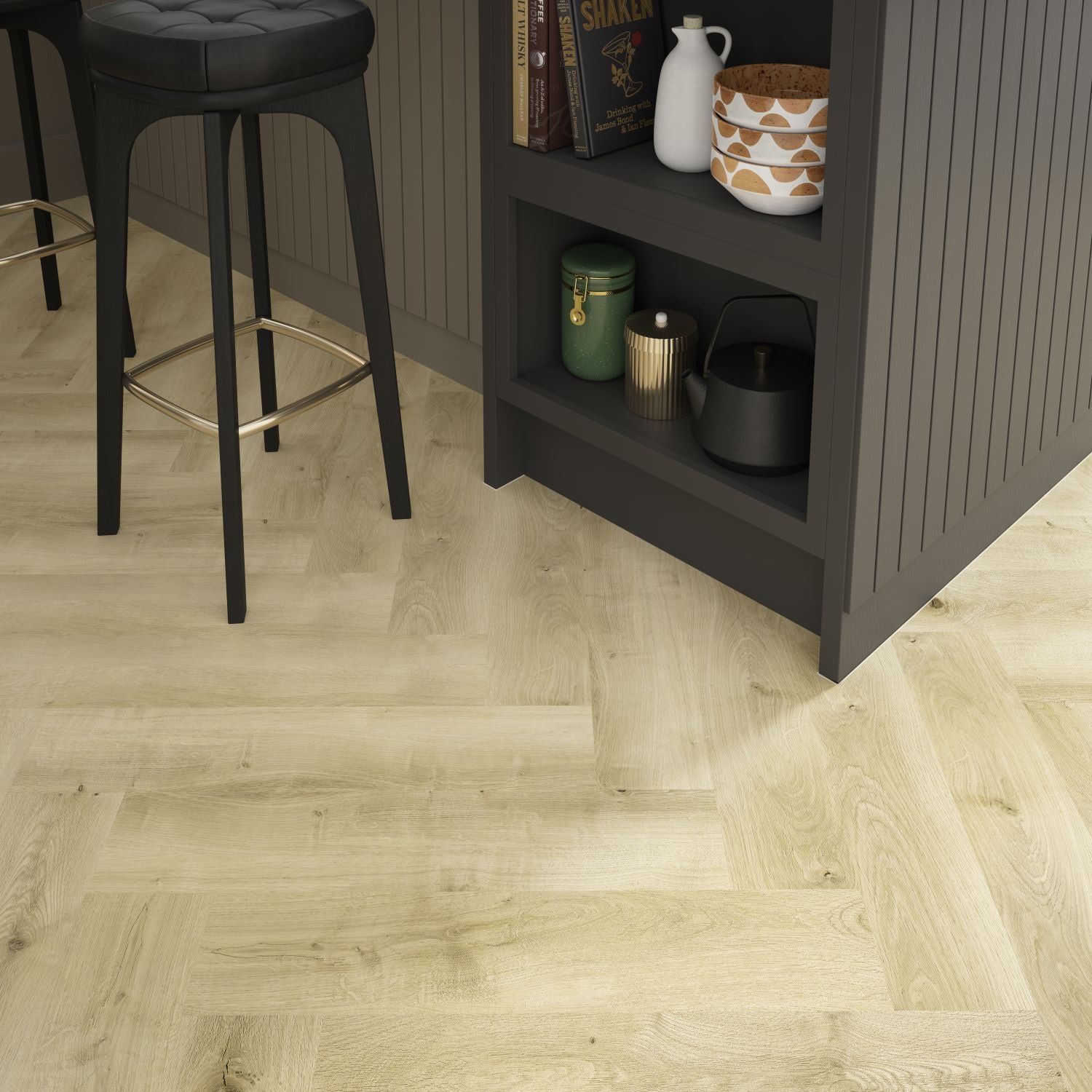 Verona ClickLux Rydal Natural Oak Herringbone 630mm x 126mm x 5.2mm Pk/28