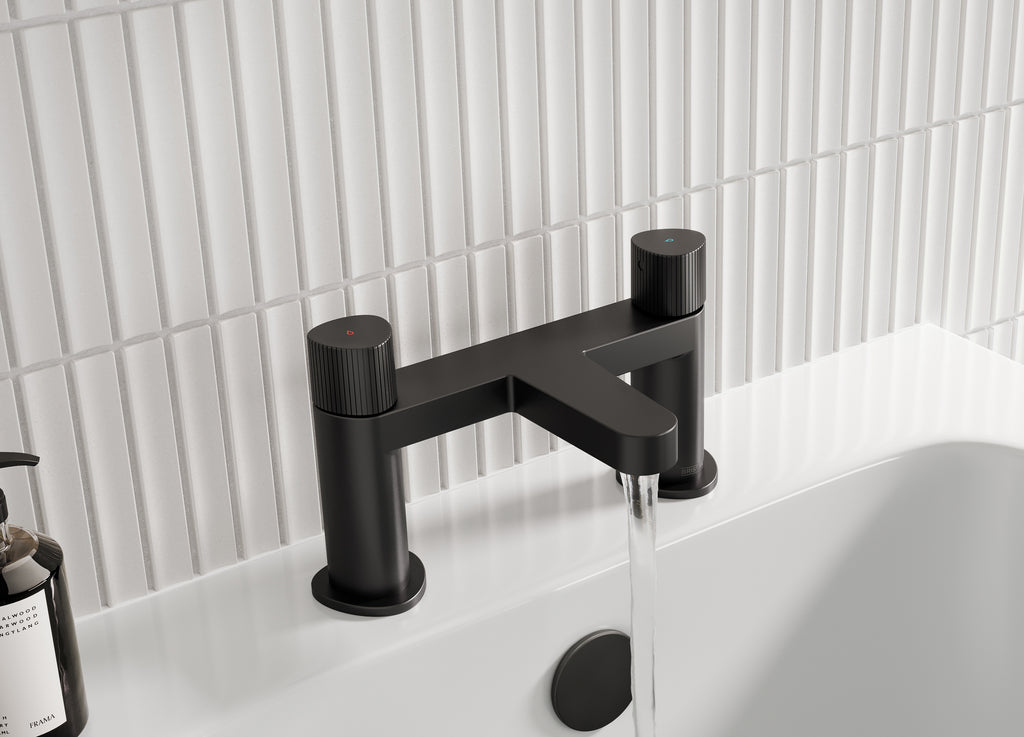 Bristan Liso Bath Filler Tap Black LIS BF BLK
