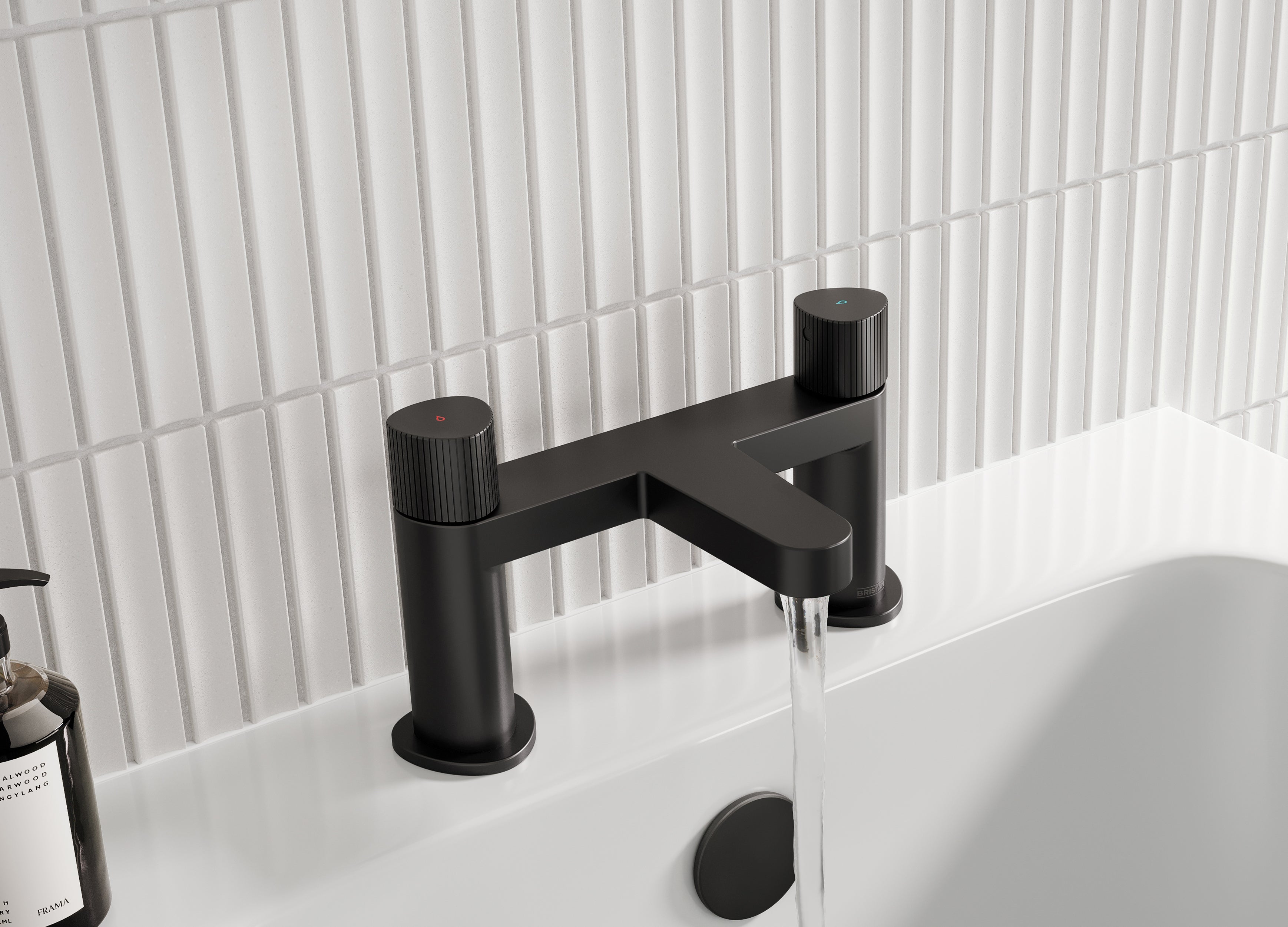 Bristan Liso Bath Filler Tap Black LIS BF BLK