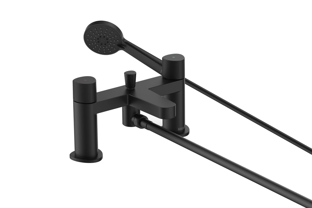 Bristan Liso Bath Shower Mixer Tap Black LIS BSM BLK