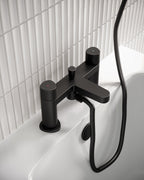 Bristan Liso Bath Shower Mixer Tap Black LIS BSM BLK