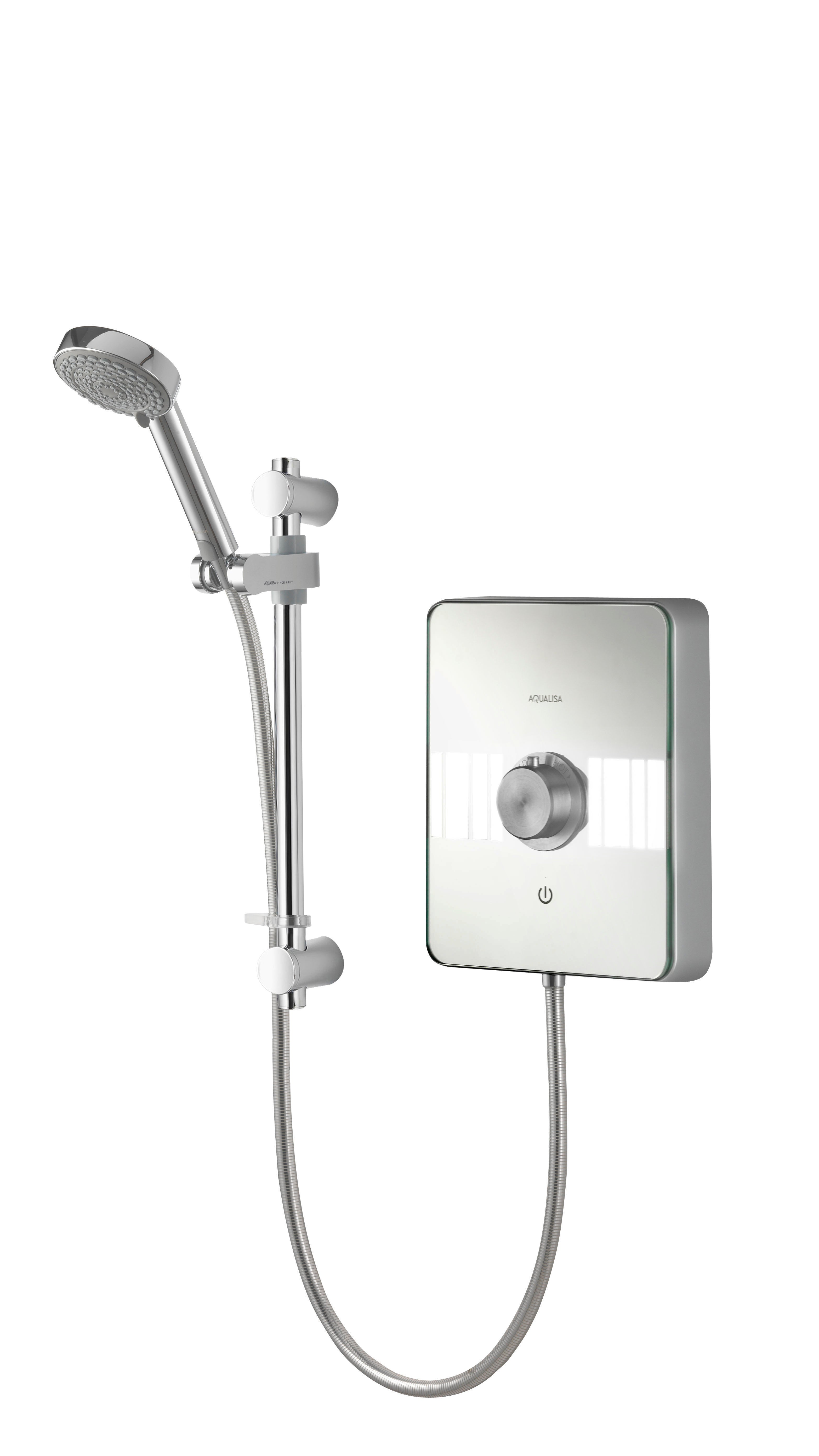 Aqualisa Lumi Electric Shower Satin Chrome 9.5 KW