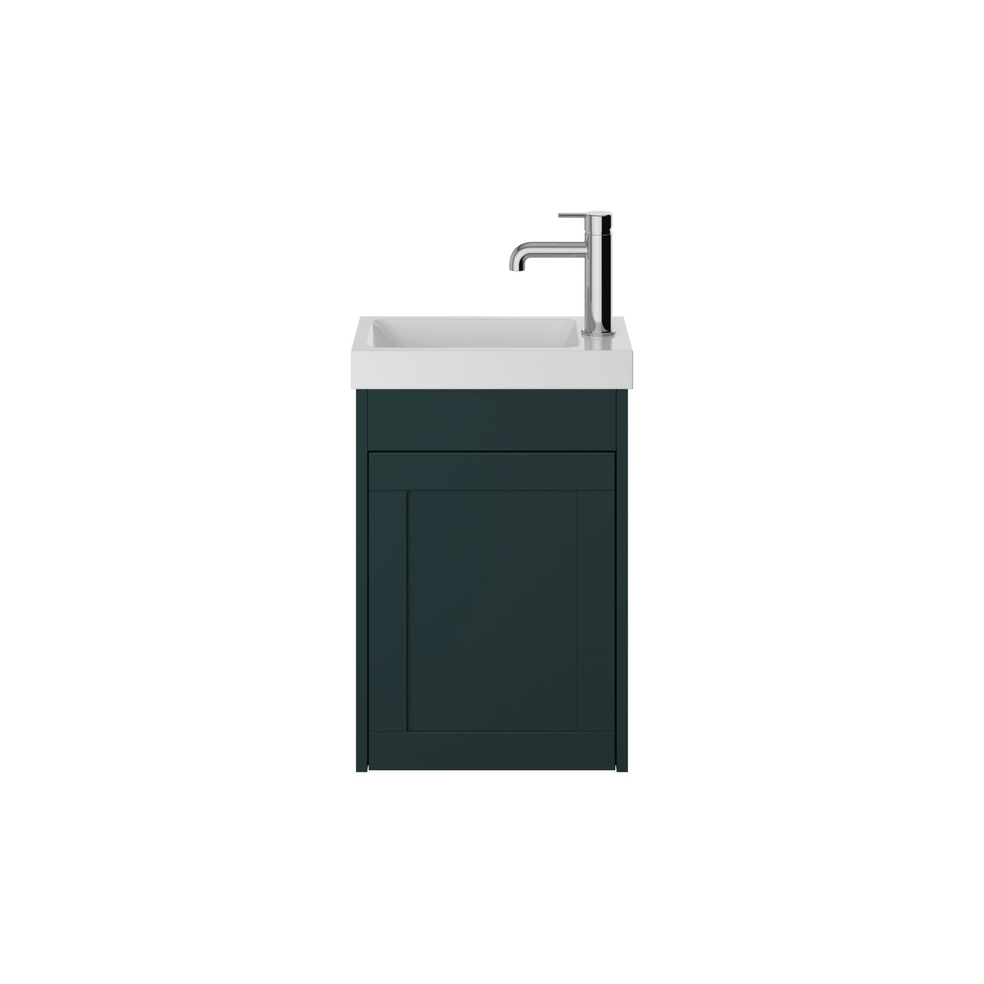 Heritage Lynton 400mm Cloakroom Unit Wall Hung - Classic Green