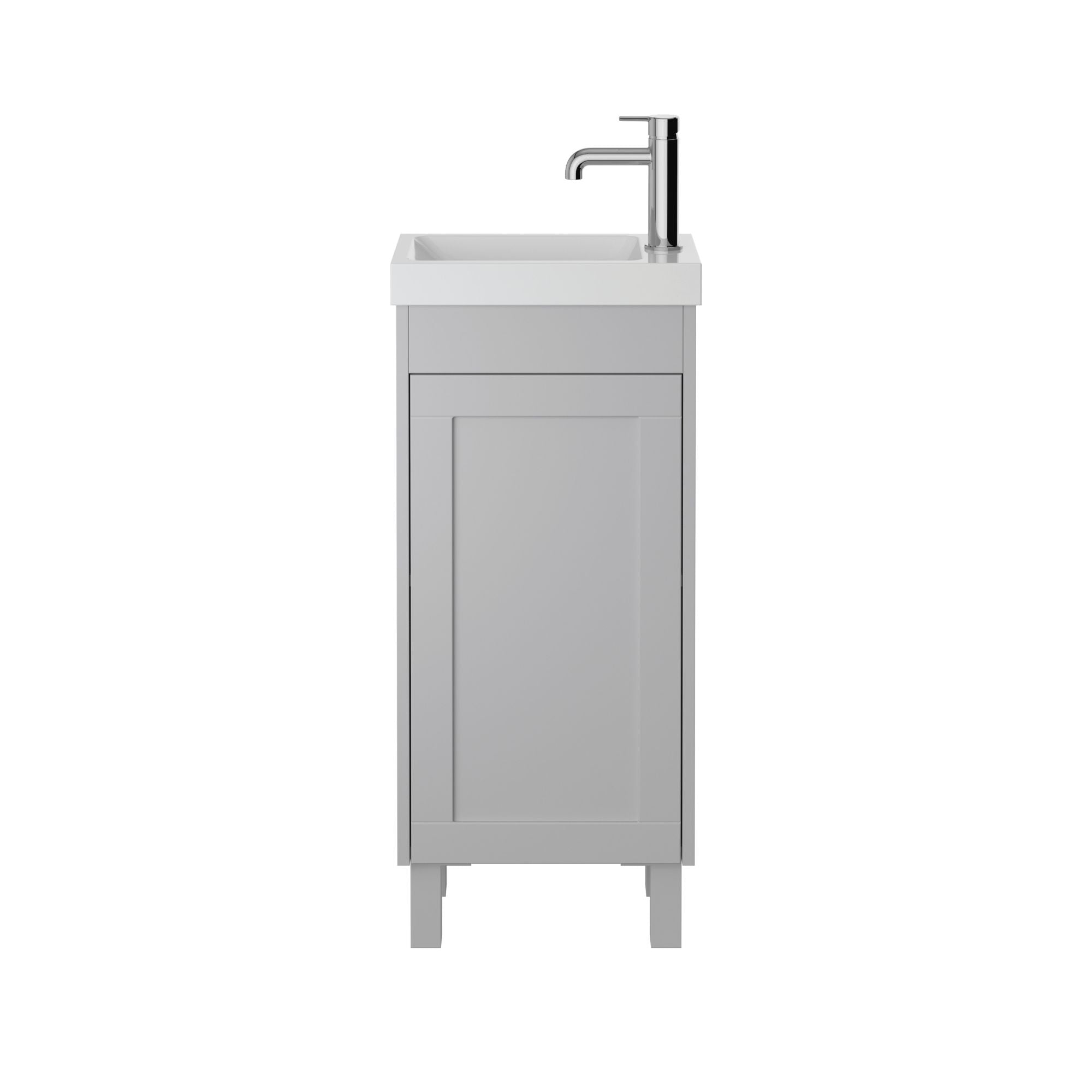 Heritage Lynton 400mm Cloakroom Unit Floorstanding - Dove Grey