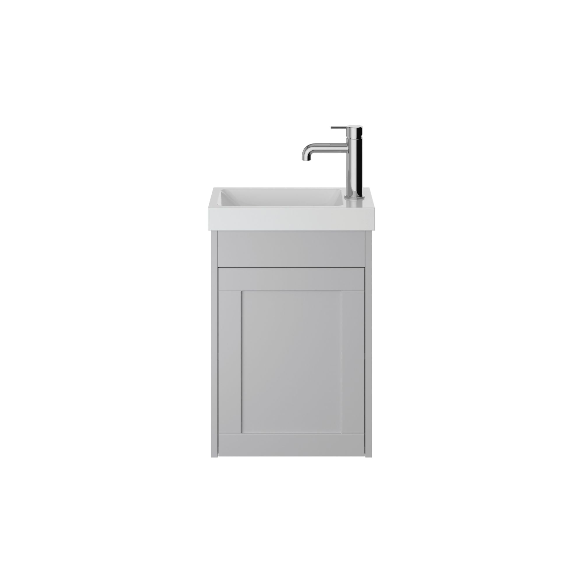 Heritage Lynton 400mm Cloakroom Unit Wall Hung - Dove Grey