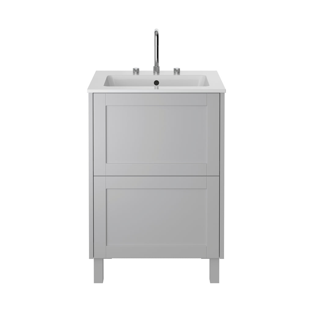 Heritage Lynton 600mm Freestanding Vanity Unit - Dove Grey