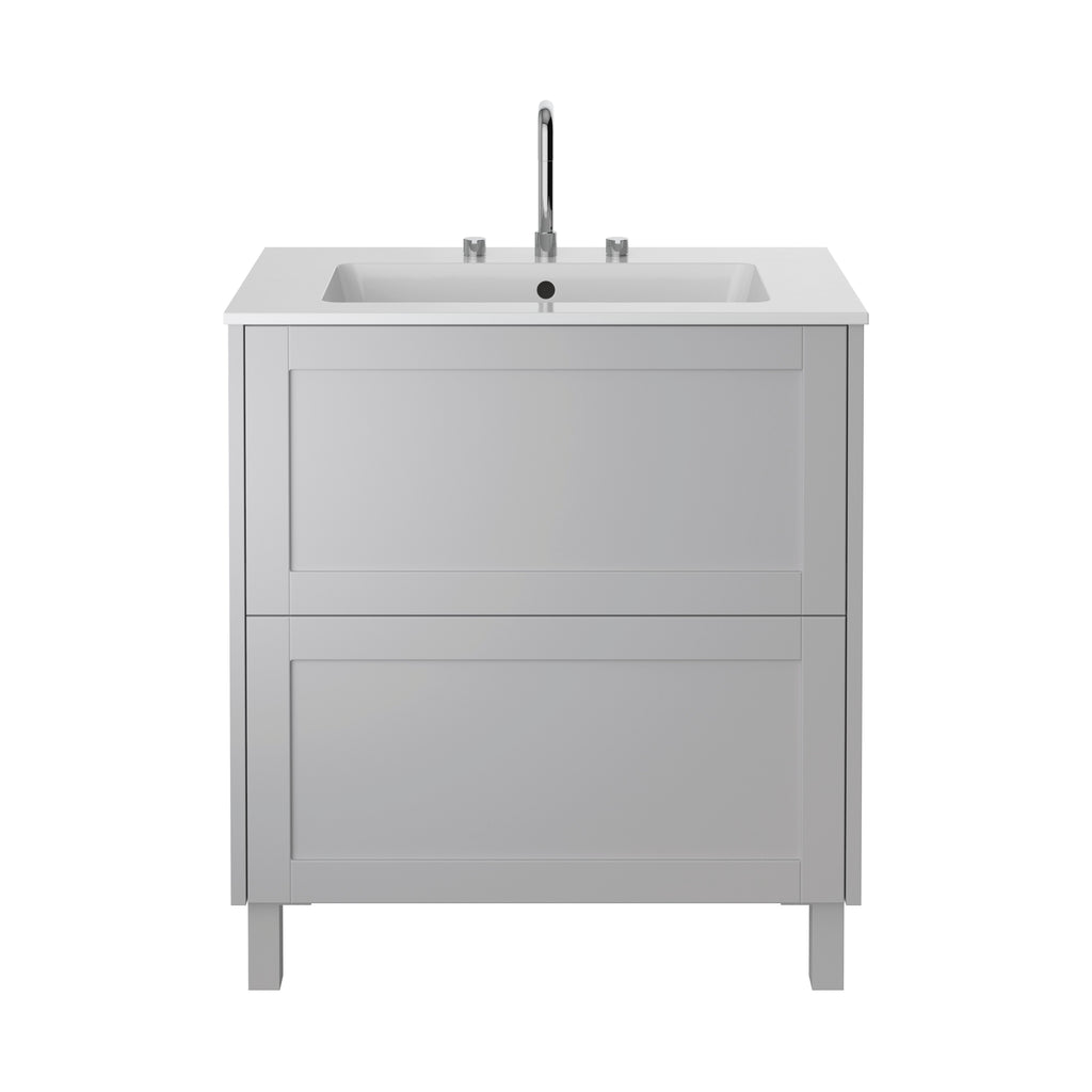 Heritage Lynton 800mm Freestanding Vanity Unit - Dove Grey