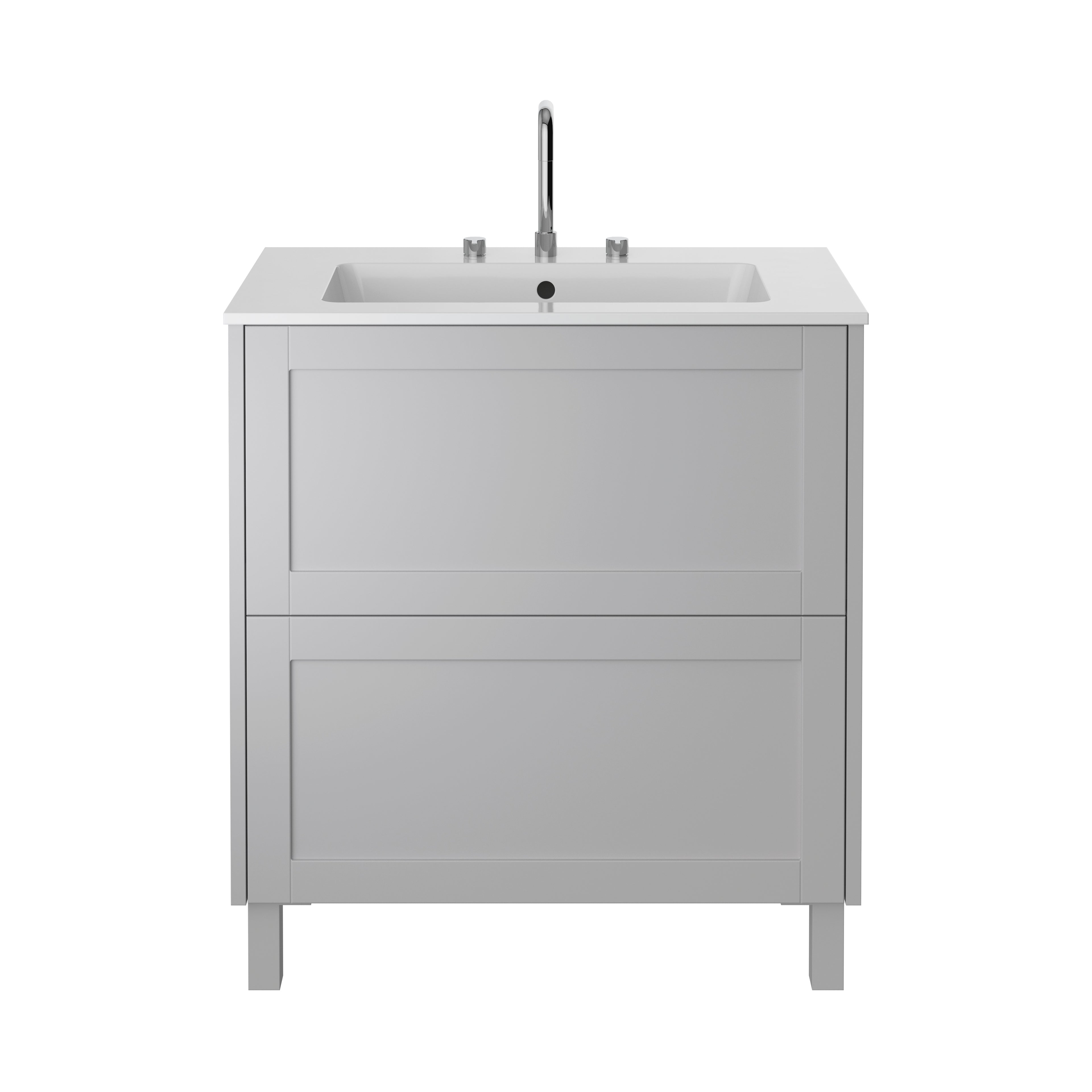 Heritage Lynton 800mm Freestanding Vanity Unit - Dove Grey
