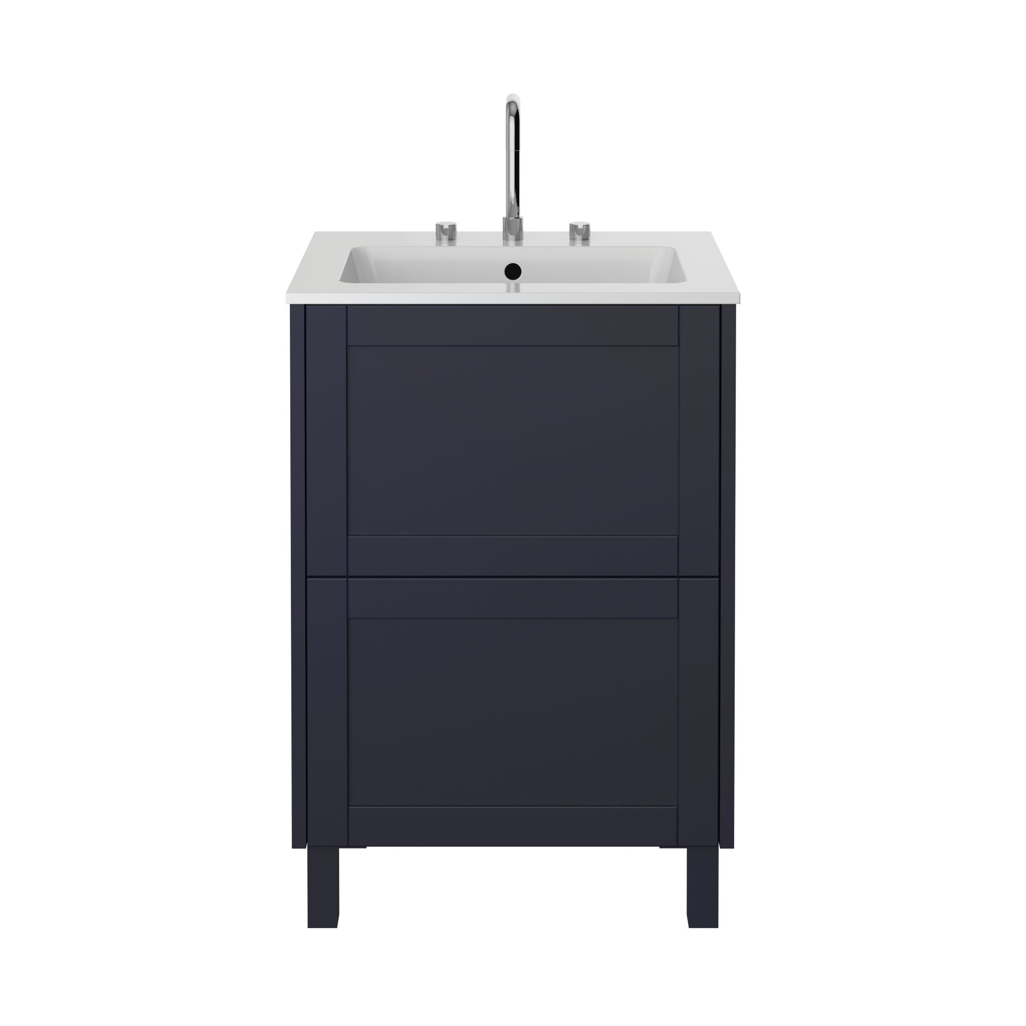 Heritage Lynton 600mm Freestanding Vanity Unit - Midnight Blue