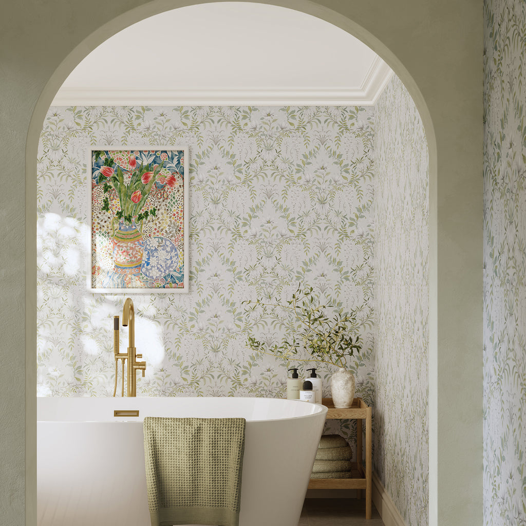 Grant Westfield Laura Ashley Panel - Parterre Sage - Unlipped - 2700x1200x11mm (100mm Trim Gap) - FSC Mix 70%